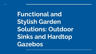 functional and stylish garden solutions outdoor