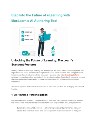 step into the future of elearning with