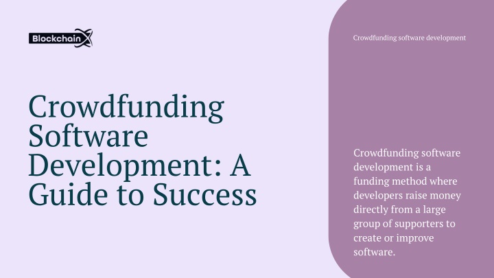 crowdfunding software development