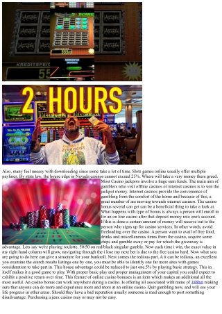 Choosing Casino Bonus