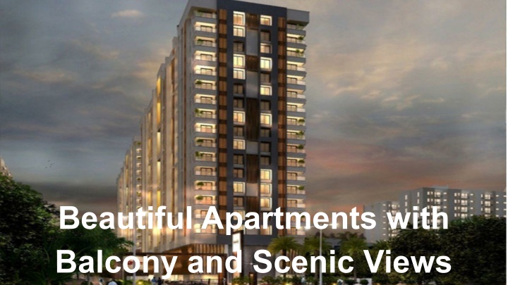 beautiful apartments with balcony and scenic views