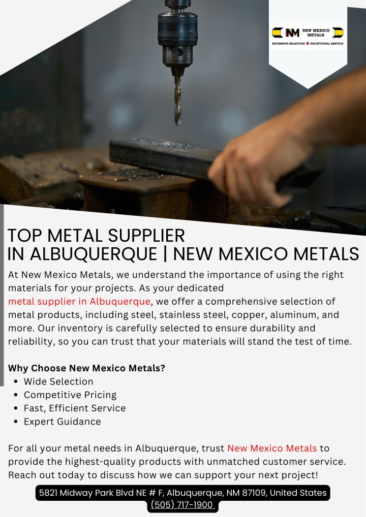 top metal supplier in albuquerque new mexico