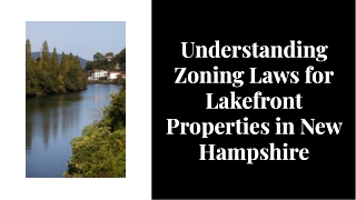 understandlng zonlng laws for lakefront