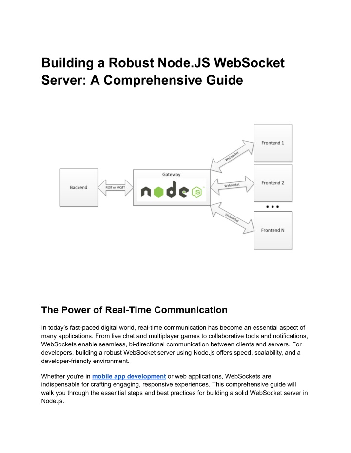 building a robust node js websocket server