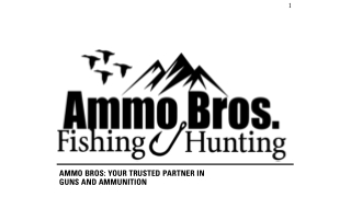 Ammo Bros Gun Store Where You Buy Branded Products
