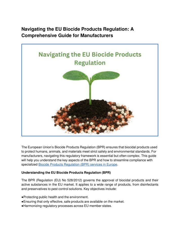 navigating the eu biocide products regulation