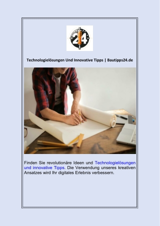 Technologielösungen Und Innovative Tipps  Bautipps24.de