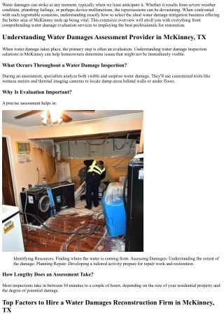 How to Choose the Right Water Damages Reduction Companies Offering the Greater A