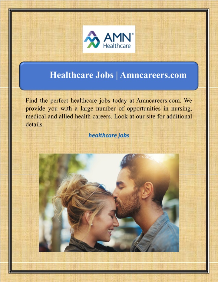 find the perfect healthcare jobs today