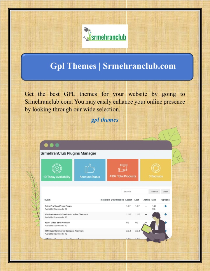 get the best gpl themes for your website by going