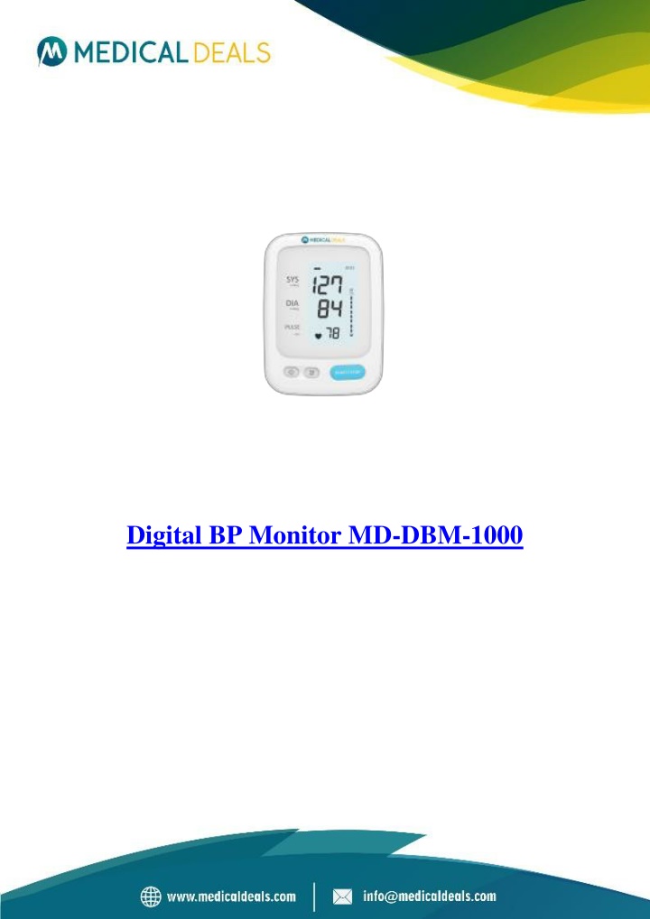 digital bp monitor md dbm 1000