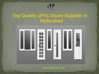 Top Quality uPVC Doors Supplier in Hyderabad
