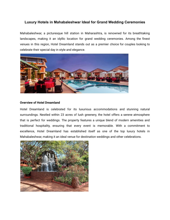 luxury hotels in mahabaleshwar ideal for grand