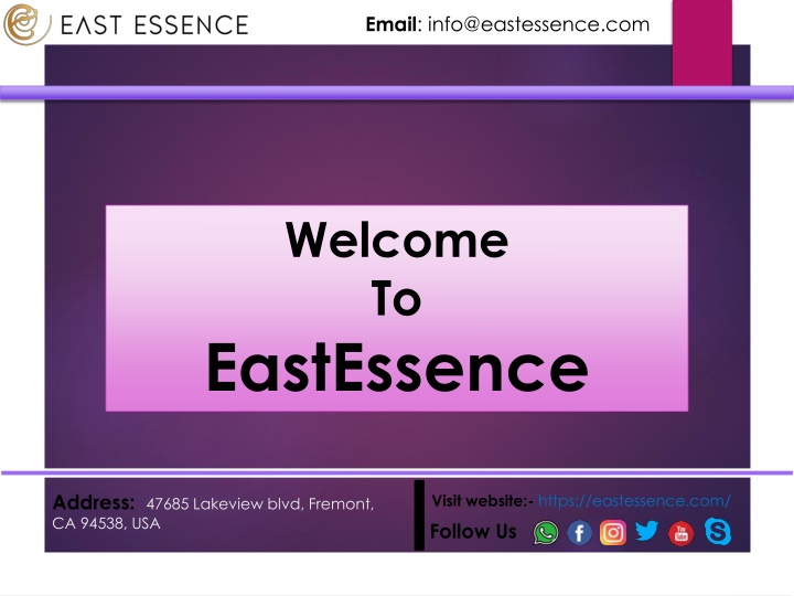 email info@eastessence com