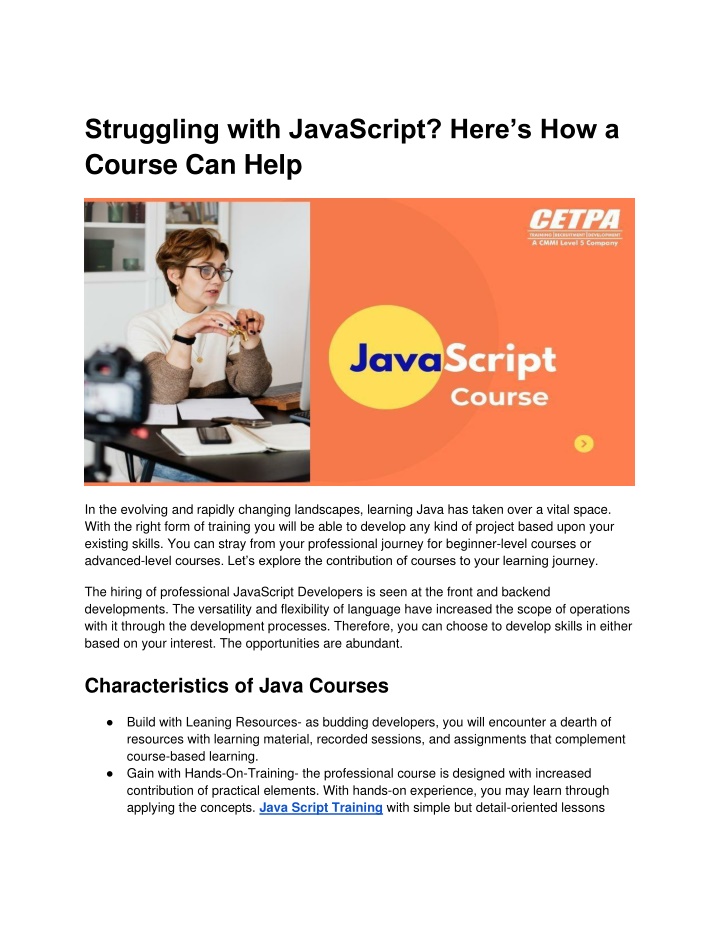 struggling with javascript here s how a course