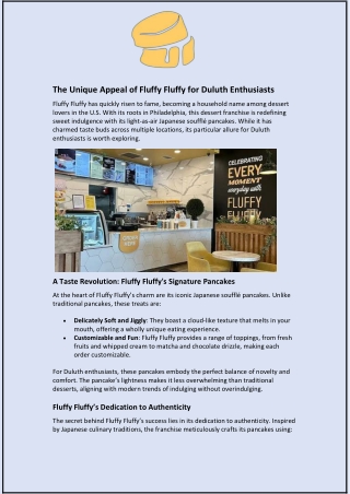 the unique appeal of fluffy fluffy for duluth