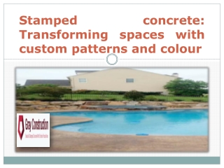 stamped transforming custom patterns and colour