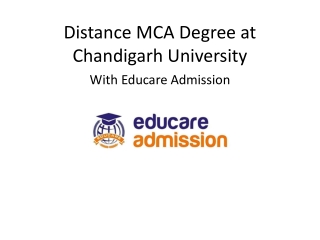 distance mca degree at chandigarh university with