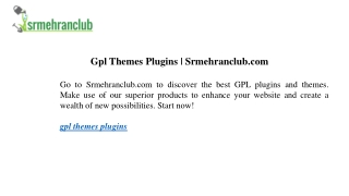 gpl themes plugins srmehranclub com