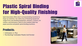 Spiral Coil Binding Machines for Professional Finish