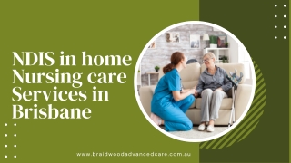 NDIS in home Nursing care Services in Brisbane