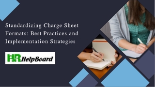 standardizing charge sheet formats best practices and implementation strategies