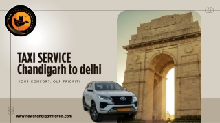 Chandigarh to Delhi Taxi Service by New Chandigarh Travels