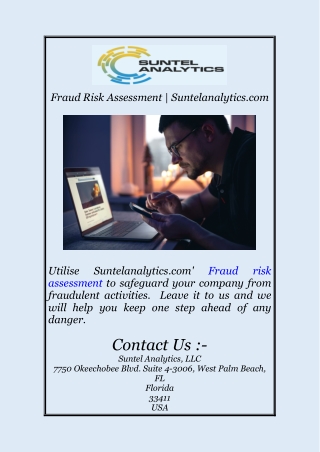 Fraud Risk Assessment | Suntelanalytics.com