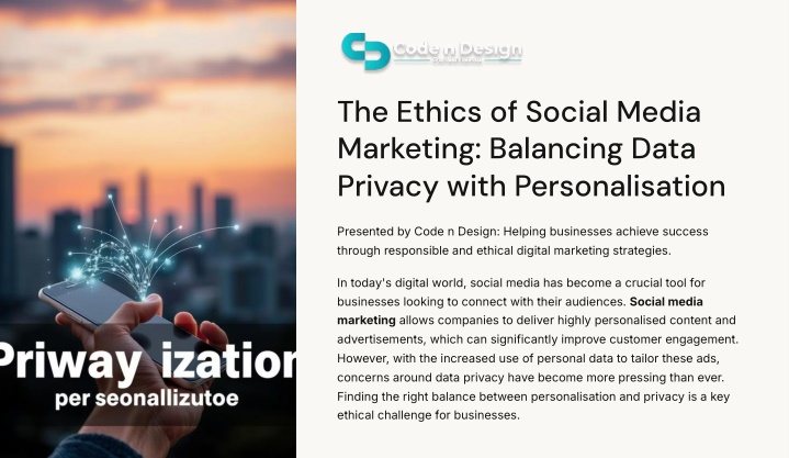 the ethics of social media marketing balancing