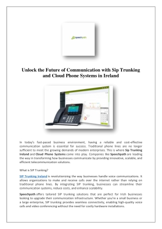 unlock the future of communication with