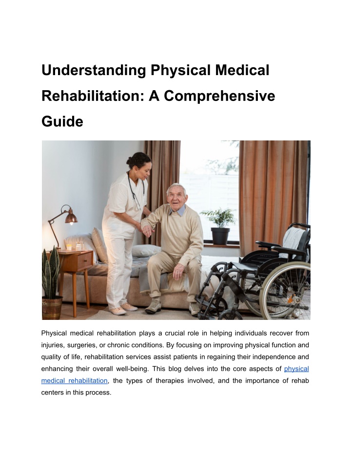 understanding physical medical