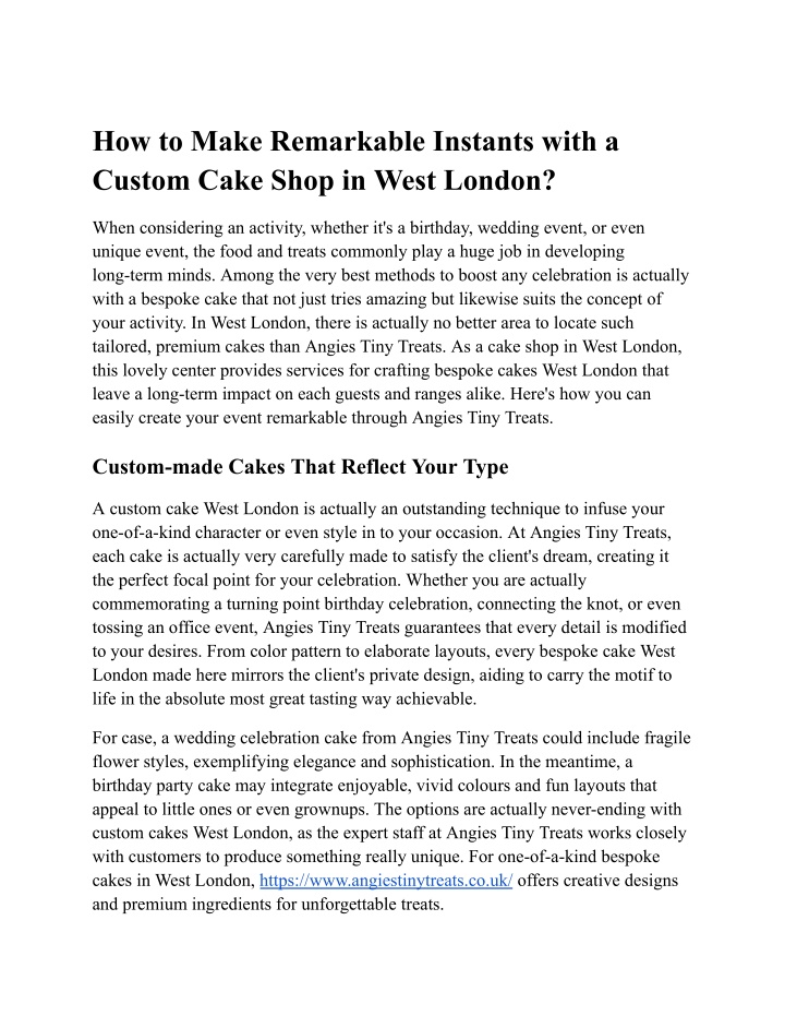 how to make remarkable instants with a custom