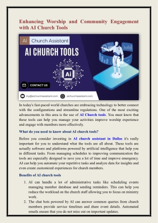 AI Church tools