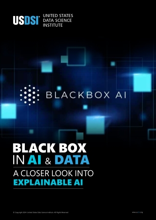 BLACK BOX IN AI AND DATA- A CLOSER LOOK INTO EXPLAINABLE AI