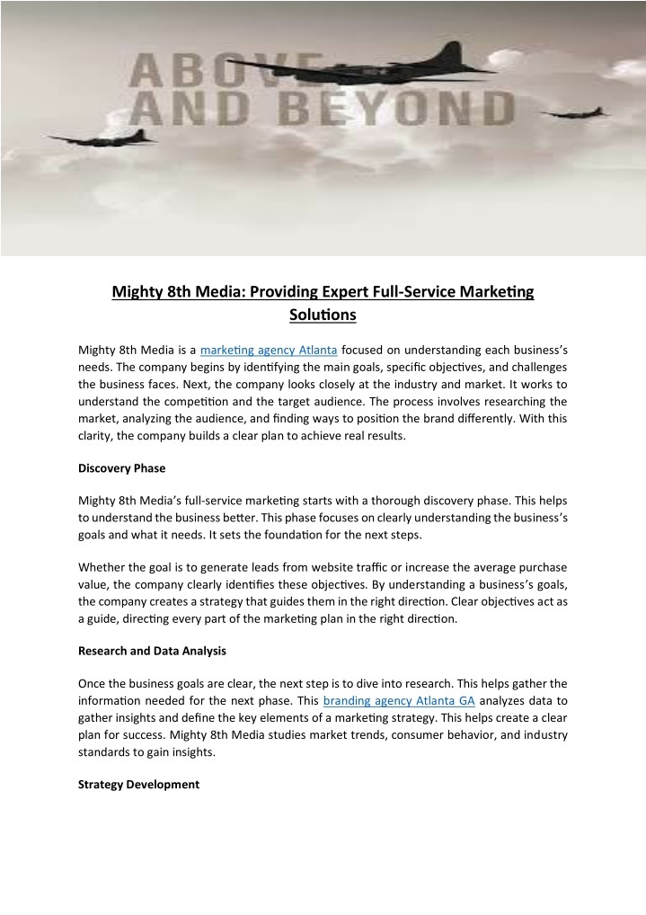 mighty 8th media providing expert full service