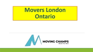 Movers London Ontario