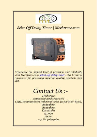 selec off delay timer mechtrace com
