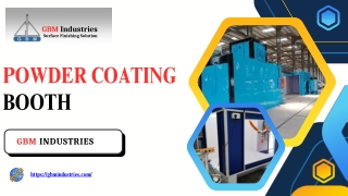 Powder coating booths  GBM Industries