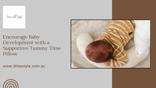 encourage baby development with a supportive