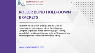 roller blind hold down brackets