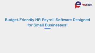 Affordable HR Payroll Software for Small Business Efficiency!