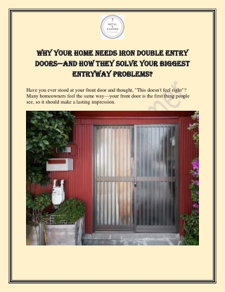 iron double-entry door