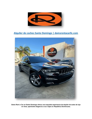 Alquiler de coches Santo Domingo | damsrentacarllc.com