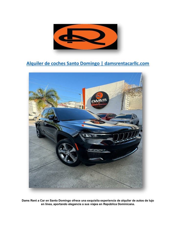 alquiler de coches santo domingo damsrentacarllc