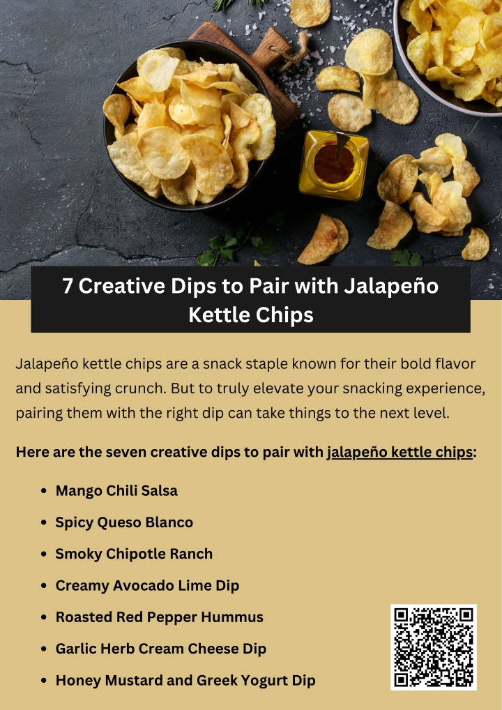 7 creative dips to pair with jalape o kettle chips