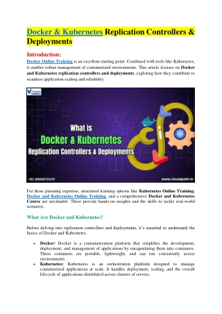 docker kubernetes replication controllers