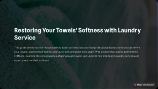 restoring your towels softness with laundry