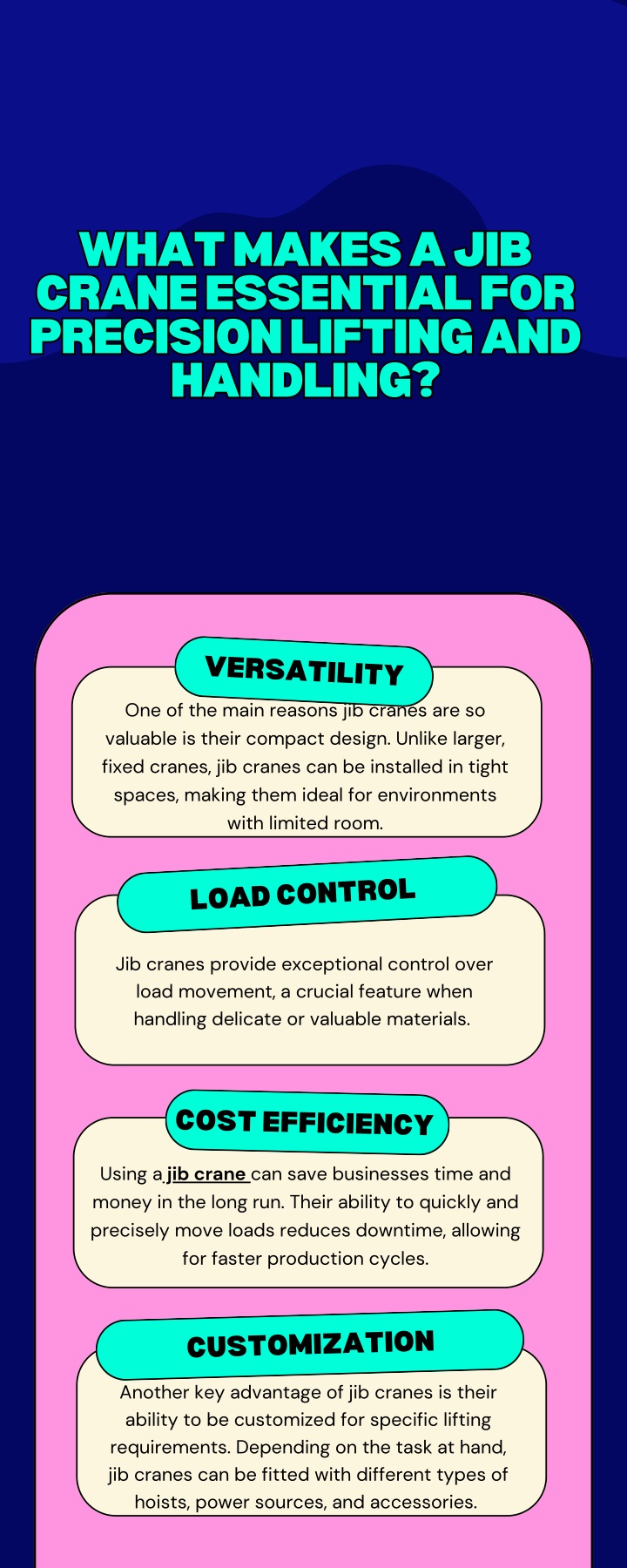 what makes a jib crane essential for precision