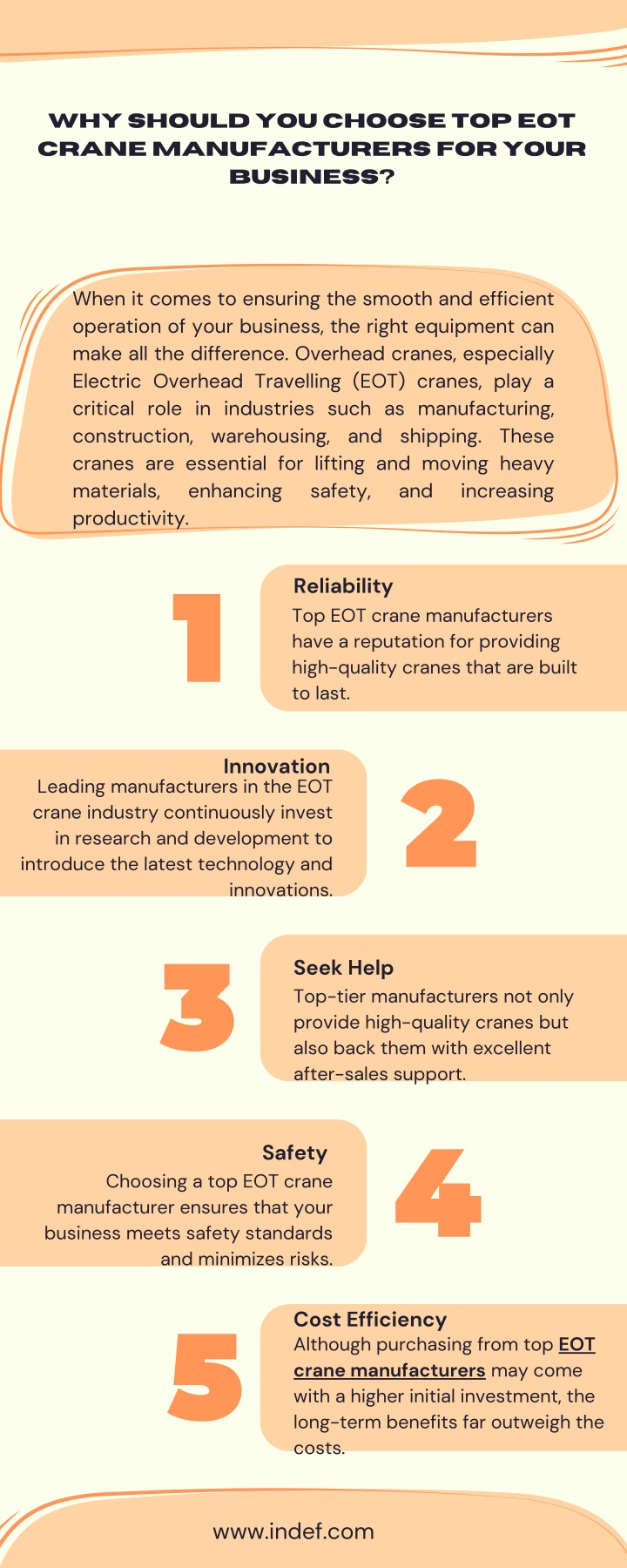 why should you choose top eot crane manufacturers