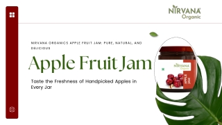 Apple Fruit Jam - nirvana organic